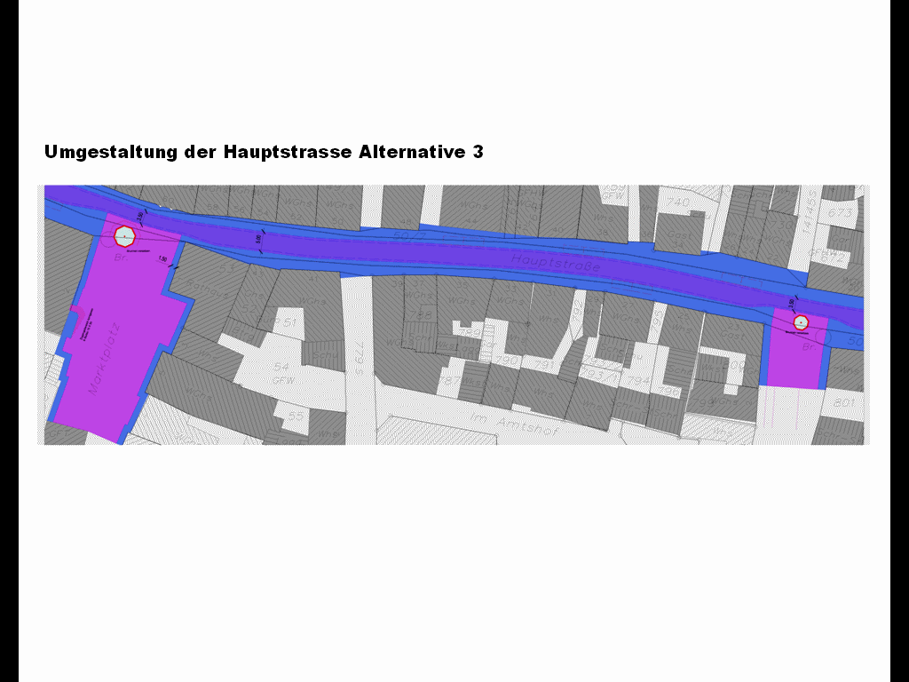 Entwurf Hauptstr. Alternative 3