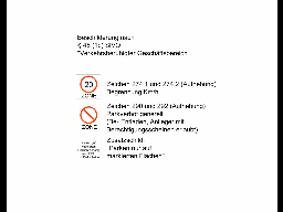 Schilder Geschäftsbereich